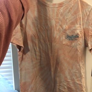 Pink tie-dye Southern shirt